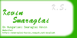 kevin smaraglai business card